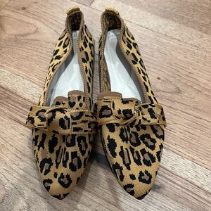 NWOT Leopard Print Women’s Loafers 41